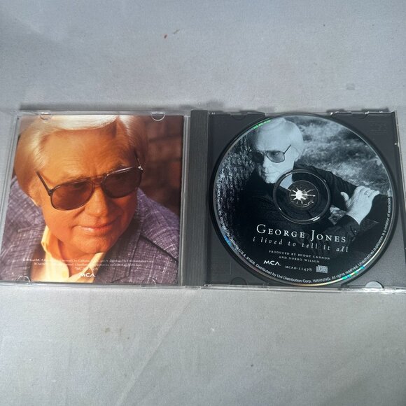 George Jones I Lived To Tell It All CD - Country Music 1996 MCA Release - Picture 3 of 3